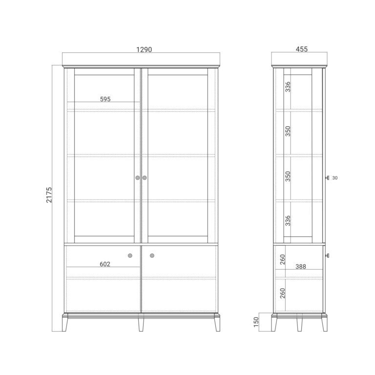 Витрина Crystal CR167
